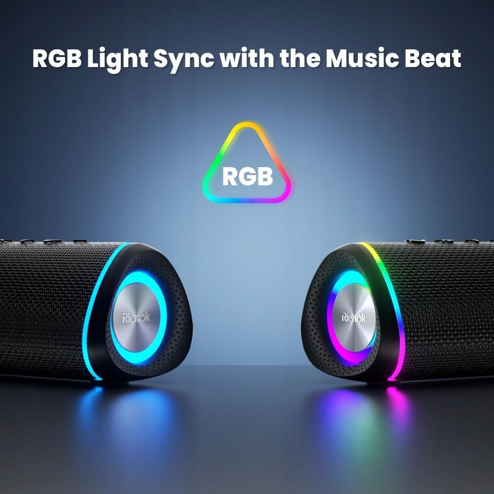 Portable Bathroom Bluetooth Speaker 30W Waterproof Stereo Rienok S6 Brand no brand