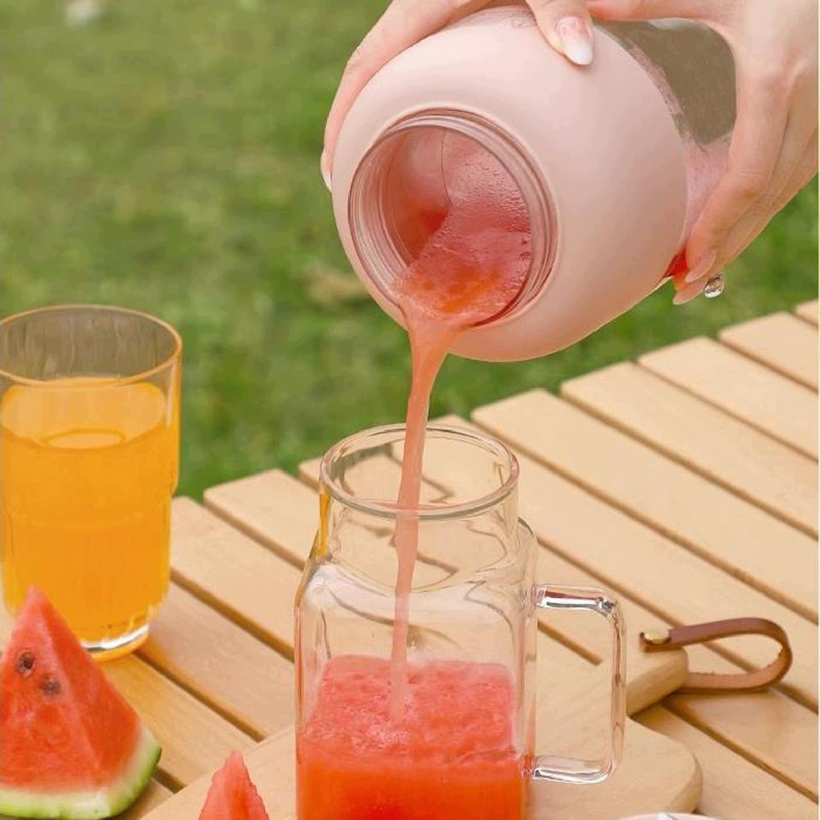 Portable Blender, Compact Electric Sperm Cup for 1100 Ml Juice Players Pink Brand no brand