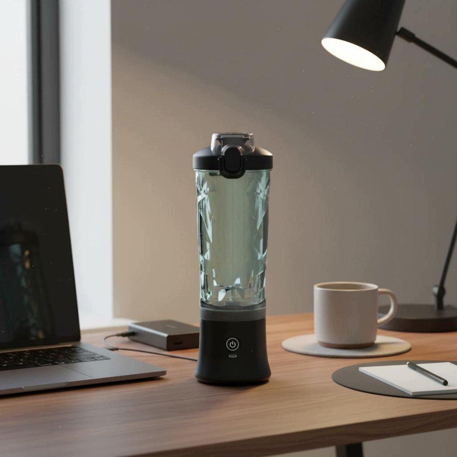 Portable Blender Design Individual Ice Crusher Crushing USB Charged Black Packaging status original