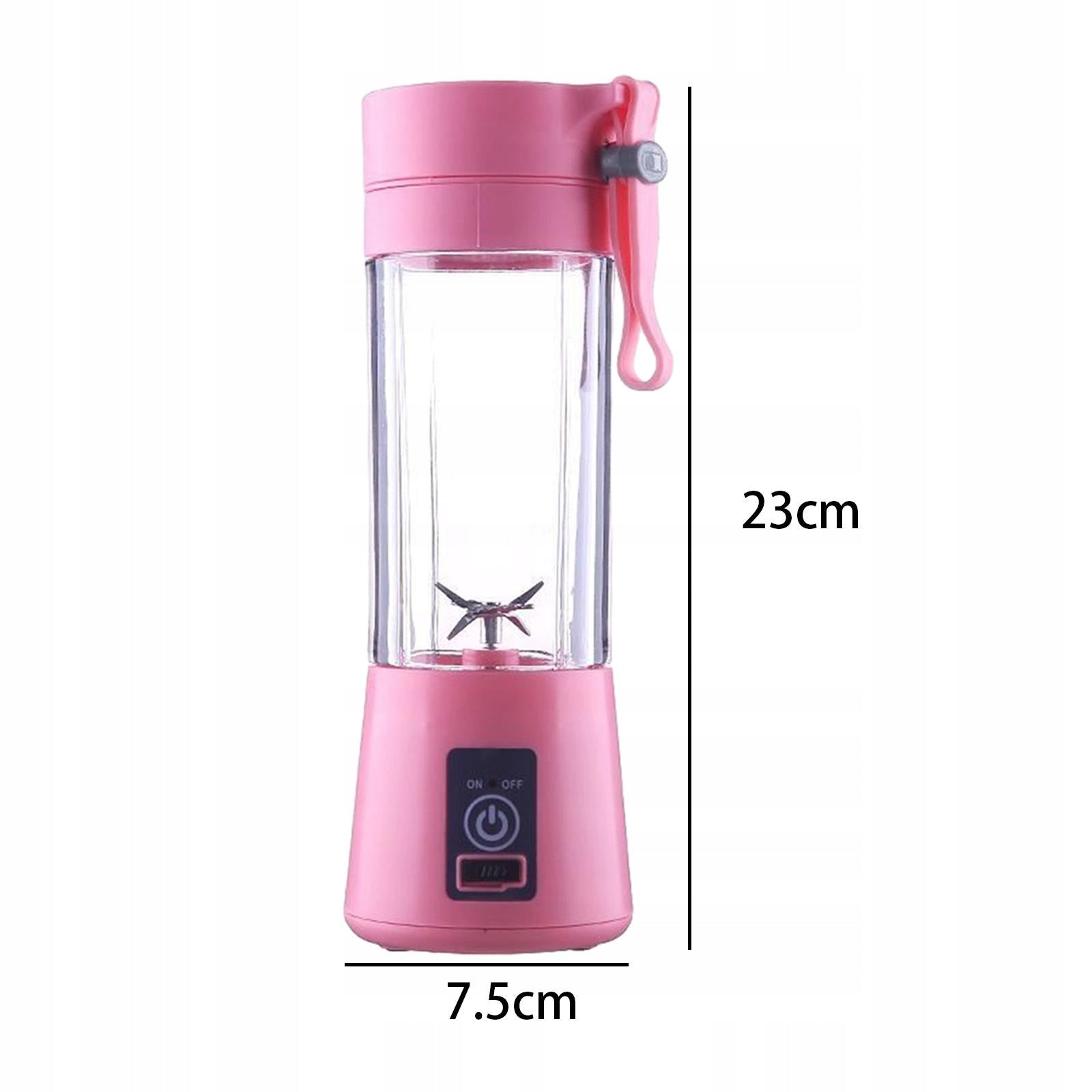 Portable Blender Fruit Shakes Rechargeable Mixer Fruit Machine Blender Pink Brand no brand
