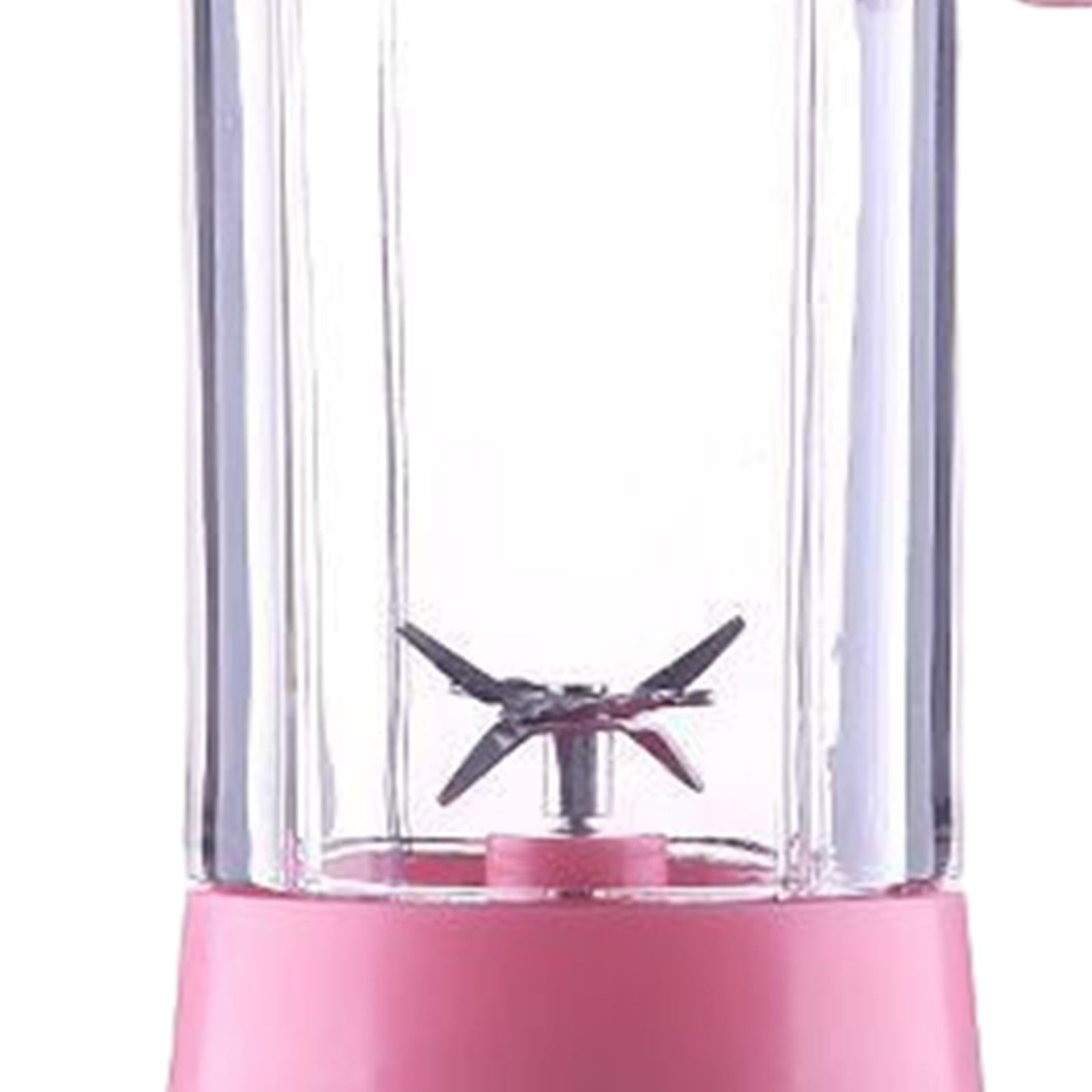 Portable Blender Fruit Shakes Rechargeable Mixer Fruit Machine Blender Pink Packaging status original