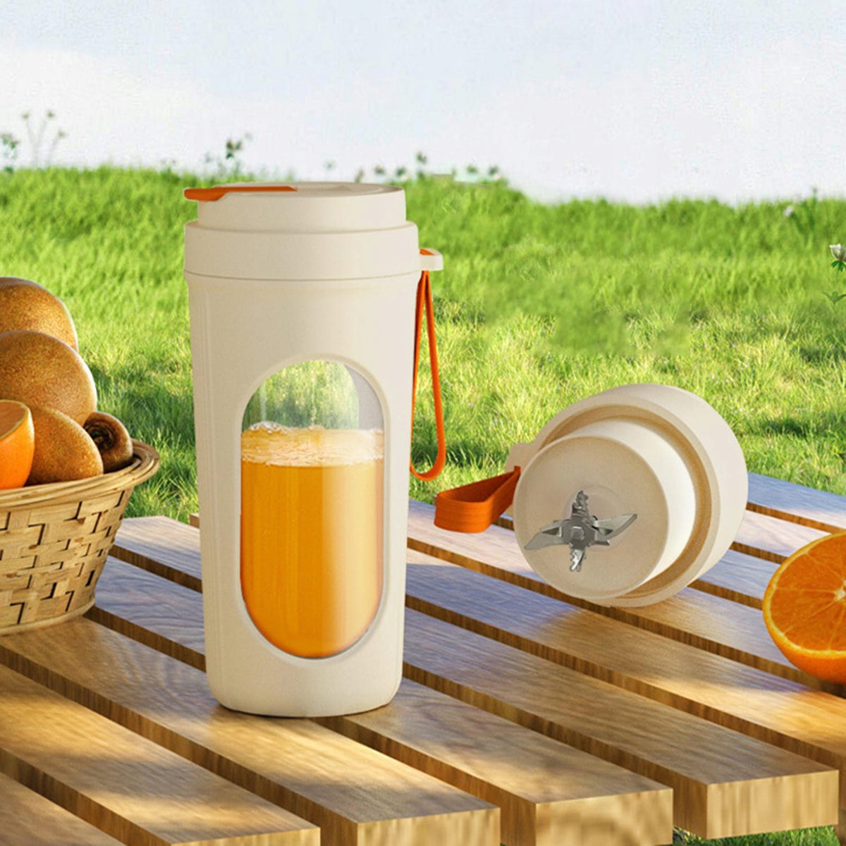 Portable Blender Mixer Fruit Machine 450ml Versatile Electric Oranges