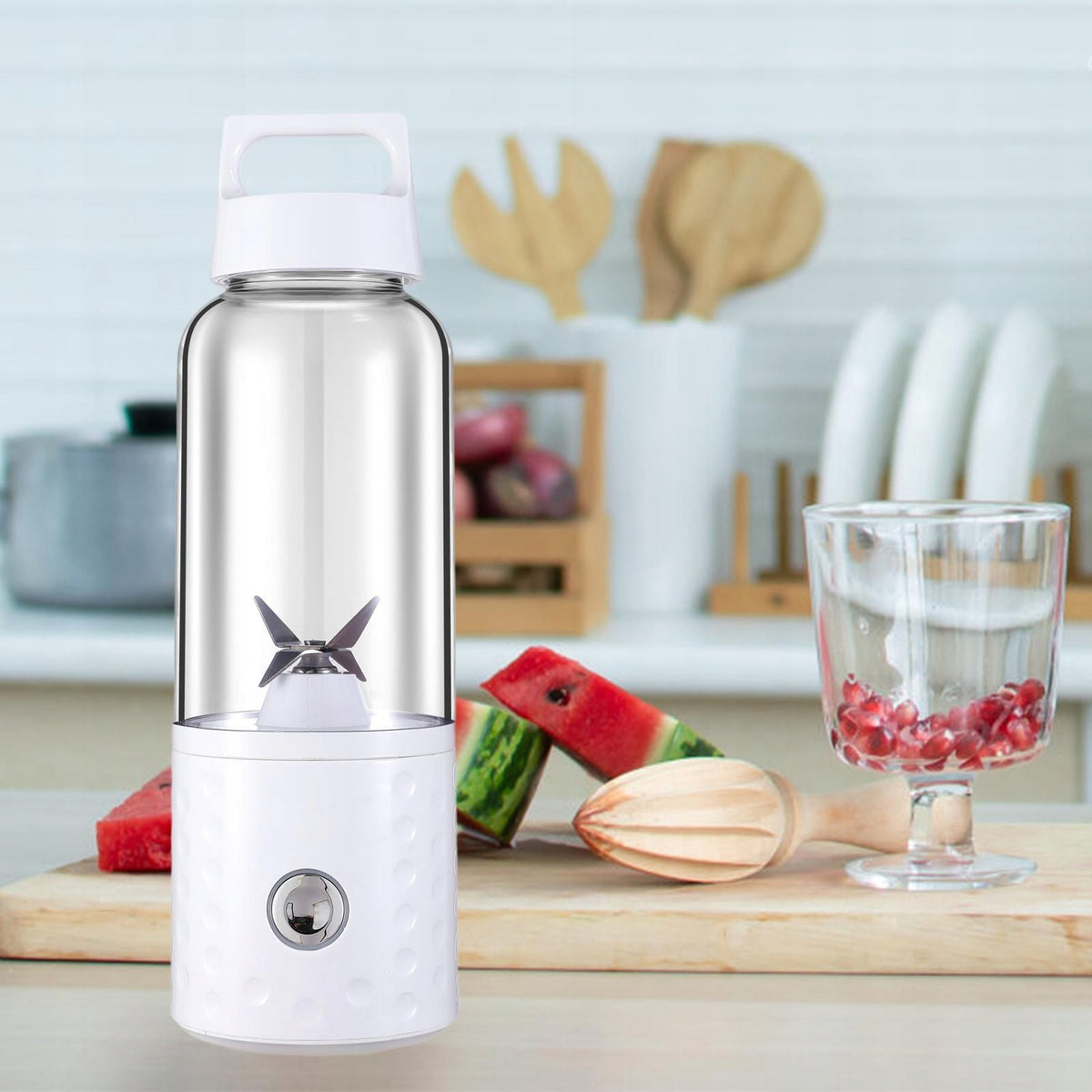 Portable Blender Personal Fruit Mixer Smoothie Machine Juicer Mixer White
