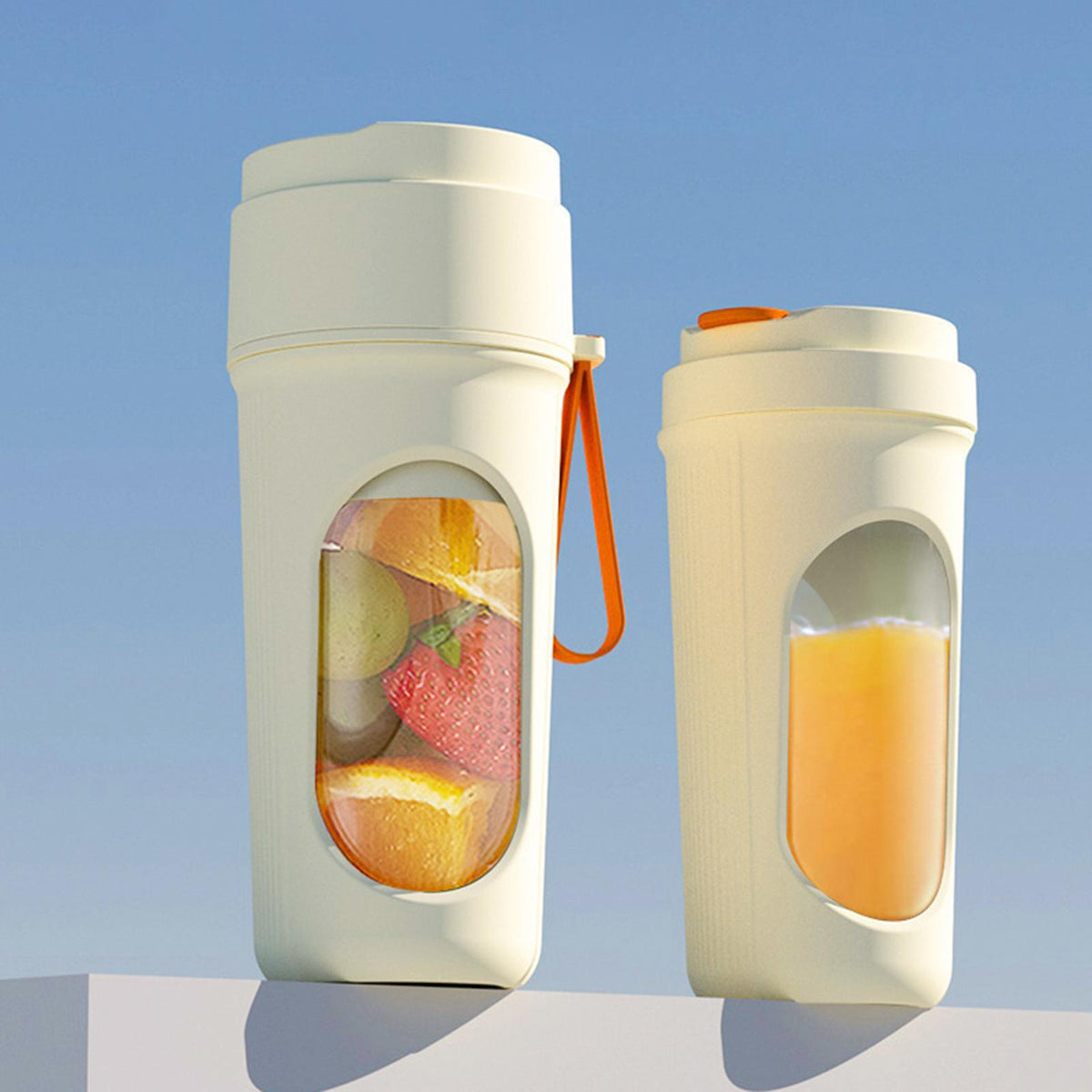 Portable Blender Rechargeable 450ml Compact Blender Juicer Cup Oranges Brand no brand