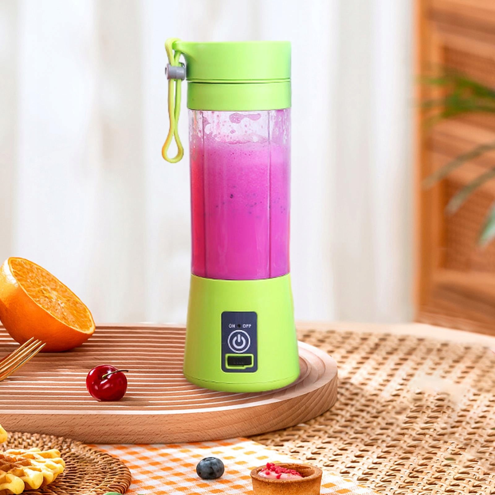 Portable Blender, Rechargeable USB Mini Personal Smoothie and Fruit Juice Maker, Green Brand no brand