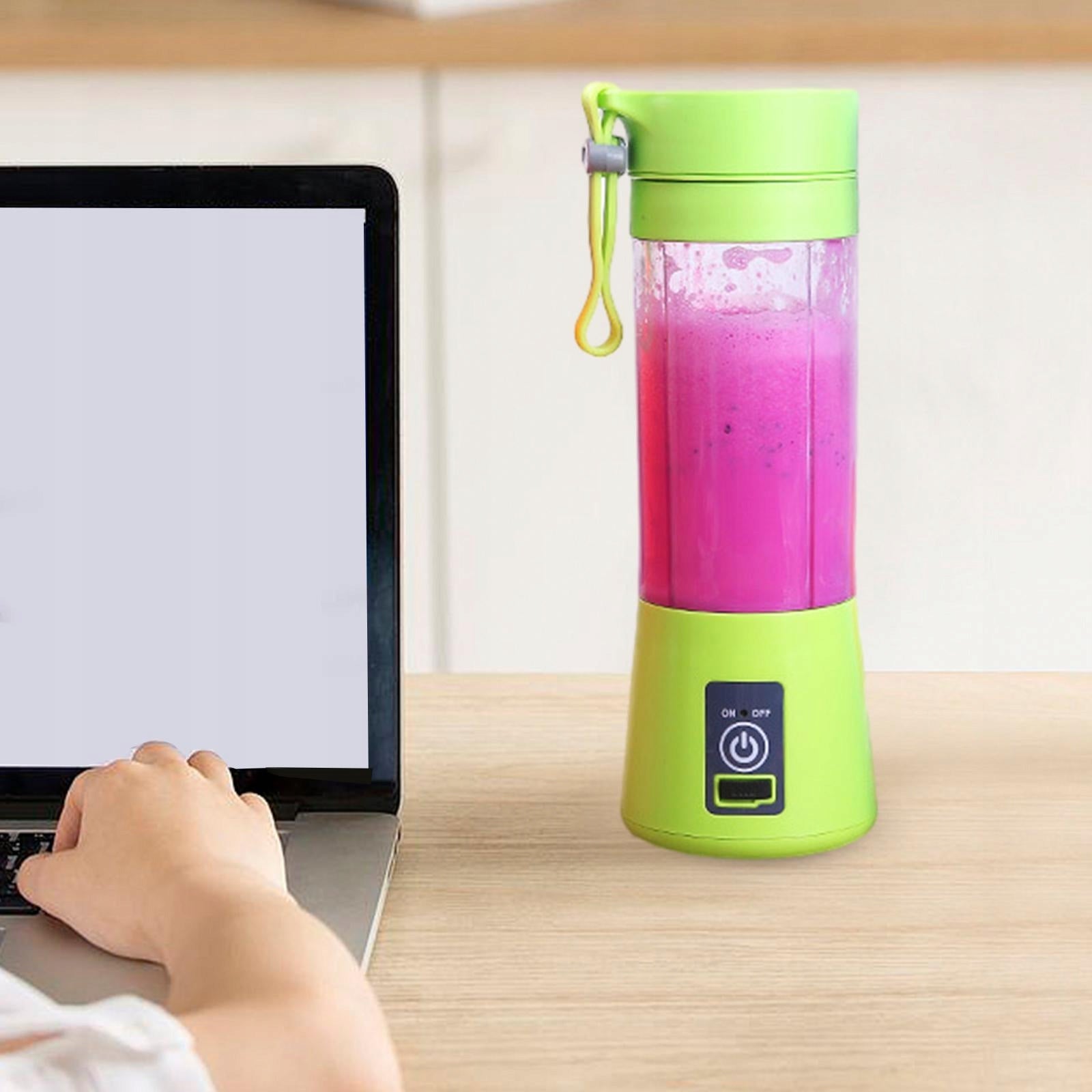 Portable Blender, Rechargeable USB Mini Personal Smoothie and Fruit Juice Maker, Green Capacity 350 l