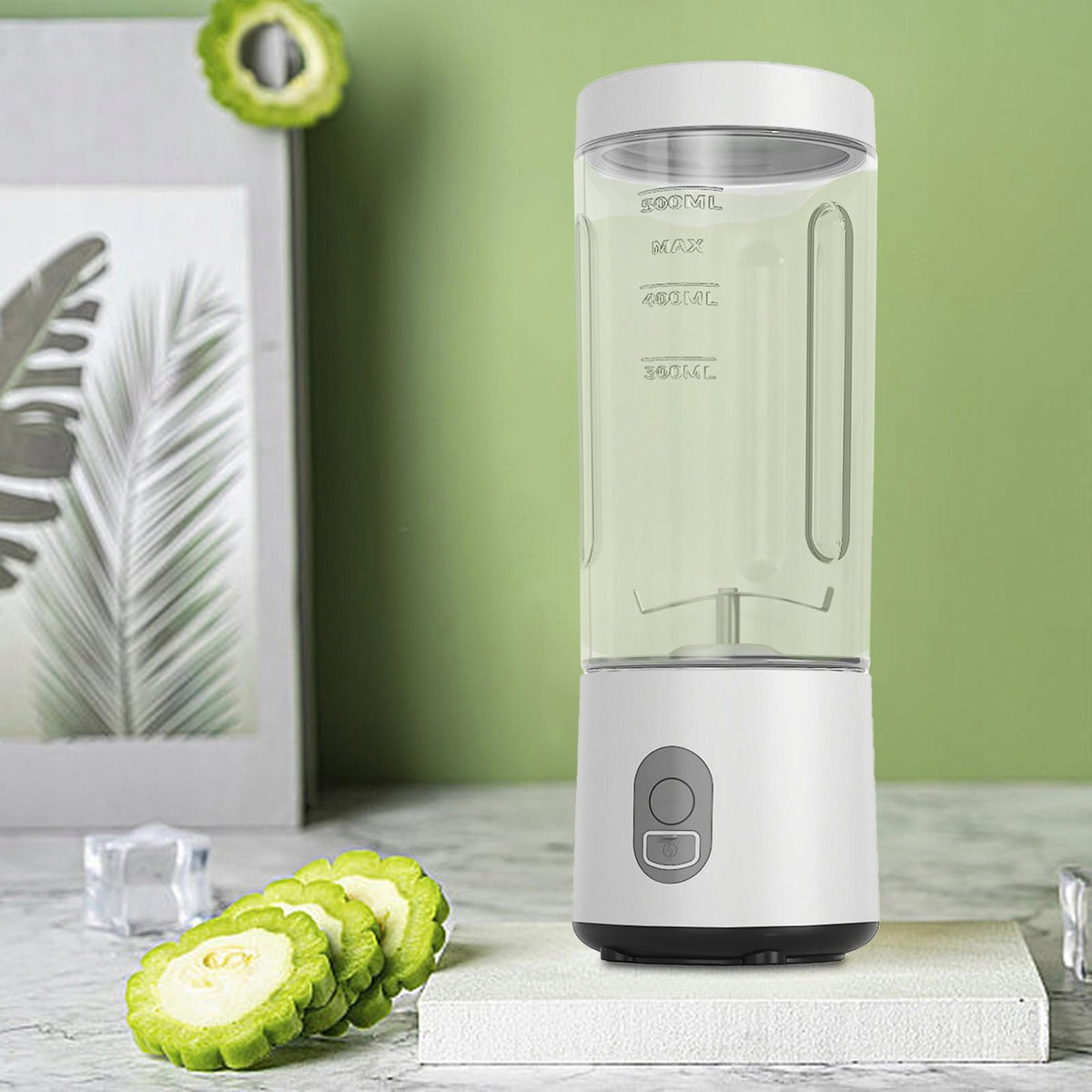 Portable Blender Shakes Mixer Fruit Machine Electric Juicer Blender white