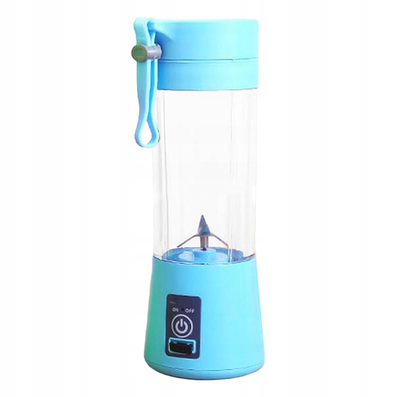 Portable Blender Smoothies Rechargeable USB Fruit Juice Mini Personal Blue Brand no brand