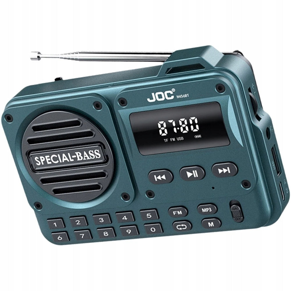 Portable Bluetooth FM Radio With TF Input And Microphone JOC H456BT 1200mAh