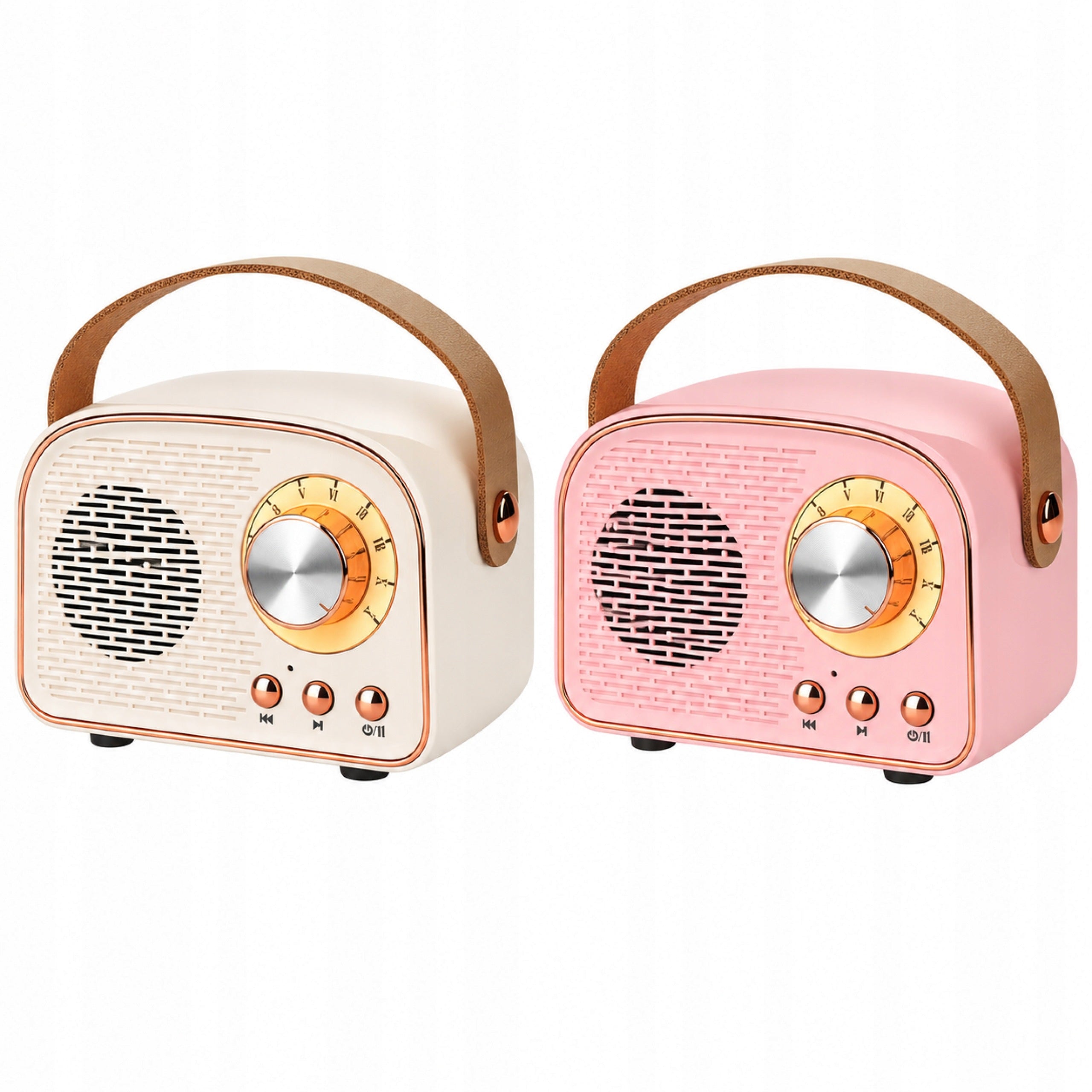 Portable Bluetooth Speaker 5.0 FM Radio USB AUX microSD 3W Retro Packaging status original