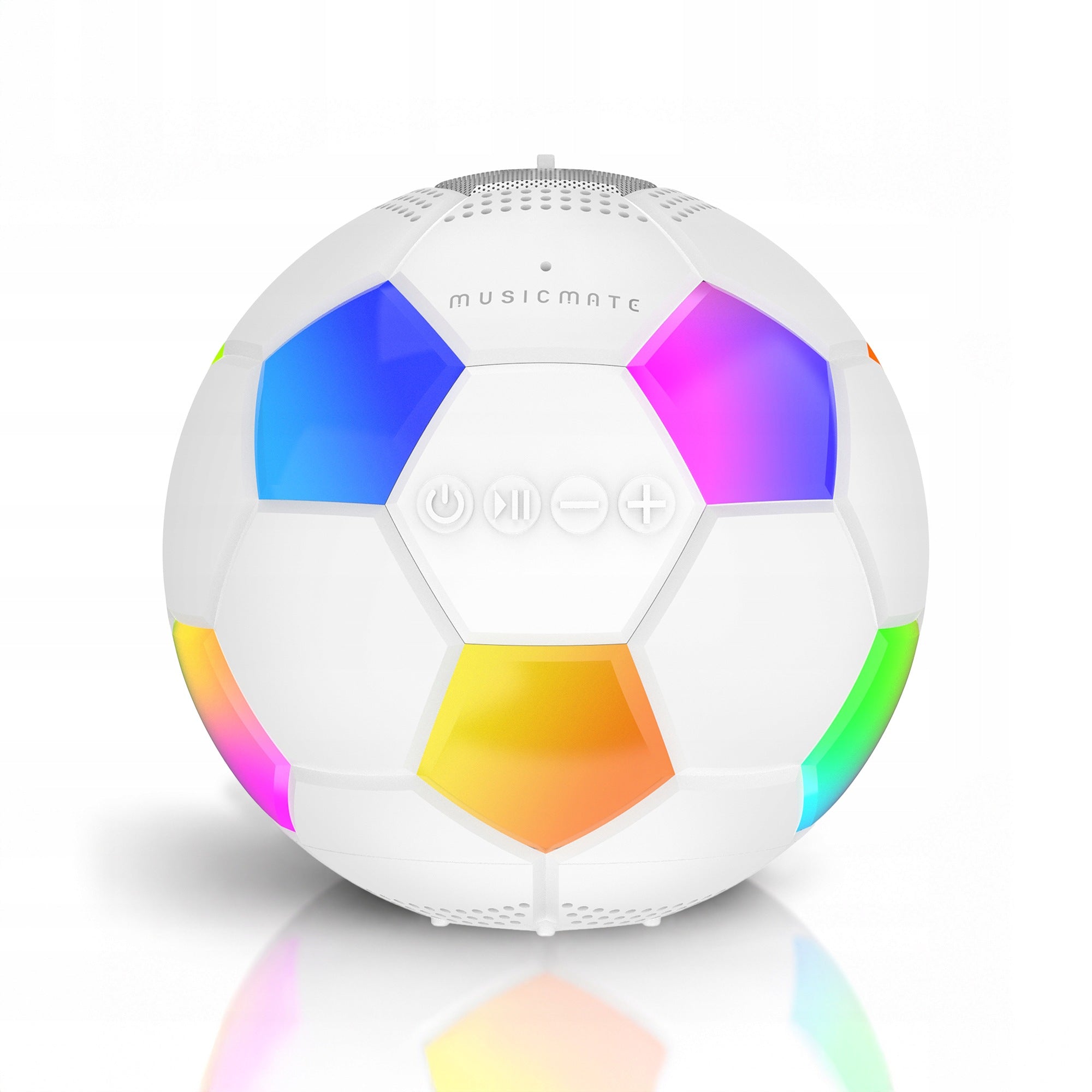 Portable Bluetooth Speaker Ball Gift for Footballer MusicMate MM-SB40-W