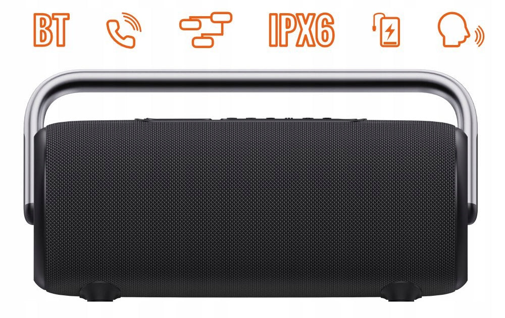 Portable Bluetooth Speaker MANTA ATLAS IPX6 200W 10h 7000mAh Manufacturer code Głośnik przenośny Manta Atlas SPK530-BK