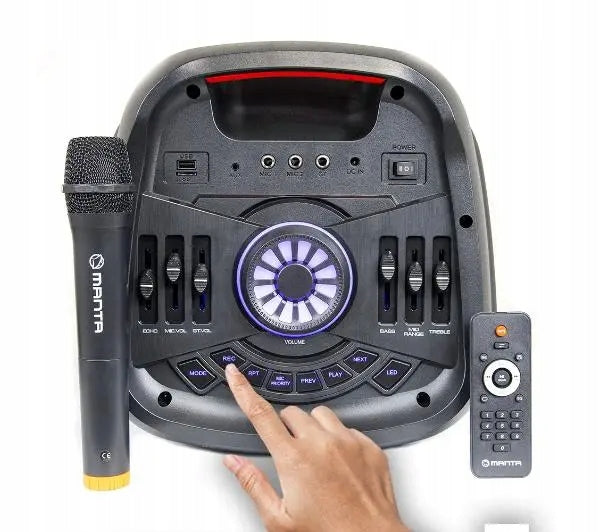 Portable Bluetooth Speaker Manta SPK5310PRO 120W FM TWS karaoke microphone Brand Manta