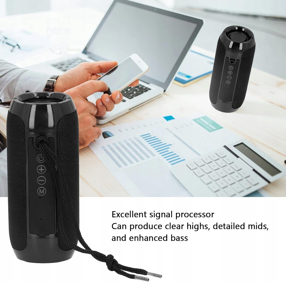 Portable Bluetooth Speaker, Stereo Sound Mini Bluetooth Speaker 5.0 EAN (GTIN) 6901882873901