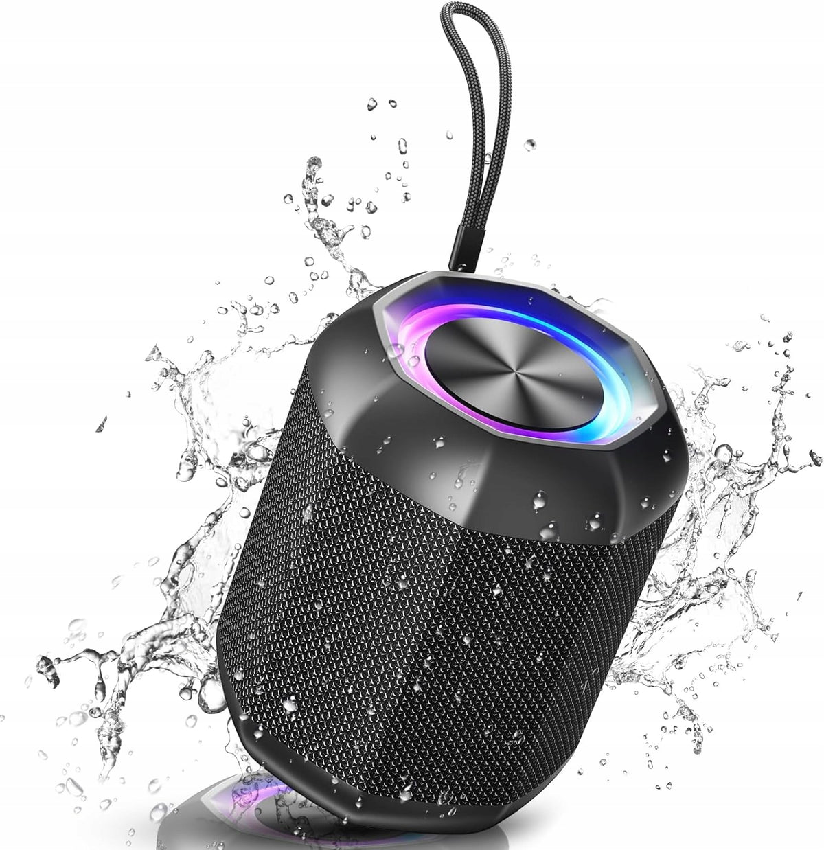 Portable Bluetooth Speaker Waterproof 15W MIC TF AUX RGB IPX6 Vosfeel J8