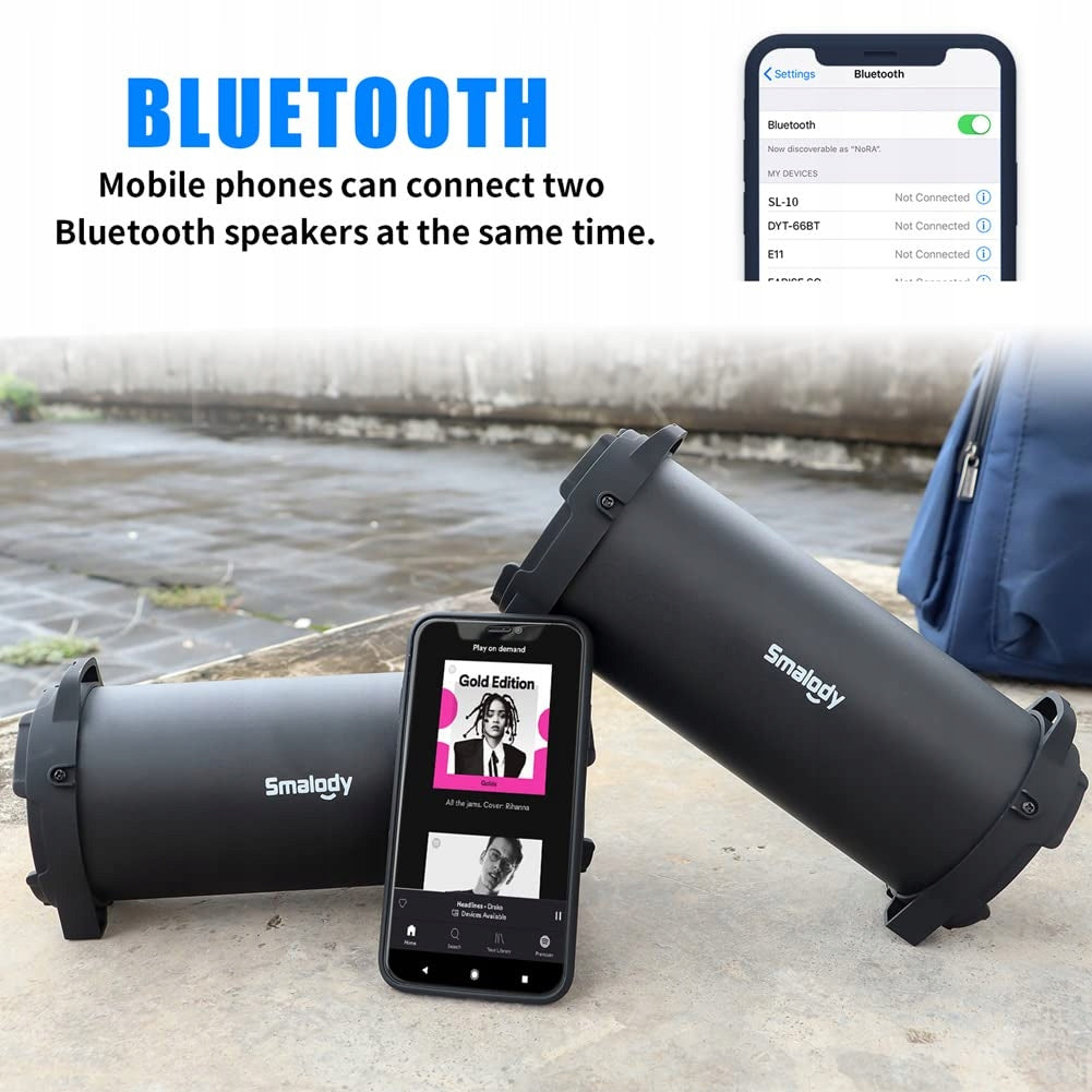 Portable Bluetooth Speaker with 360° USB Sound Brand Smalody