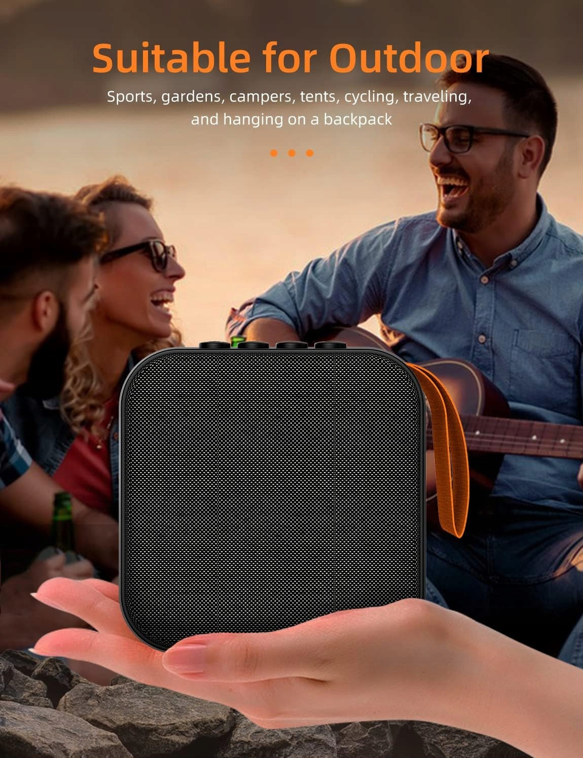 Portable Bluetooth Speaker with Microphone, Small Wireless Speaker Manufacturer code GOLON