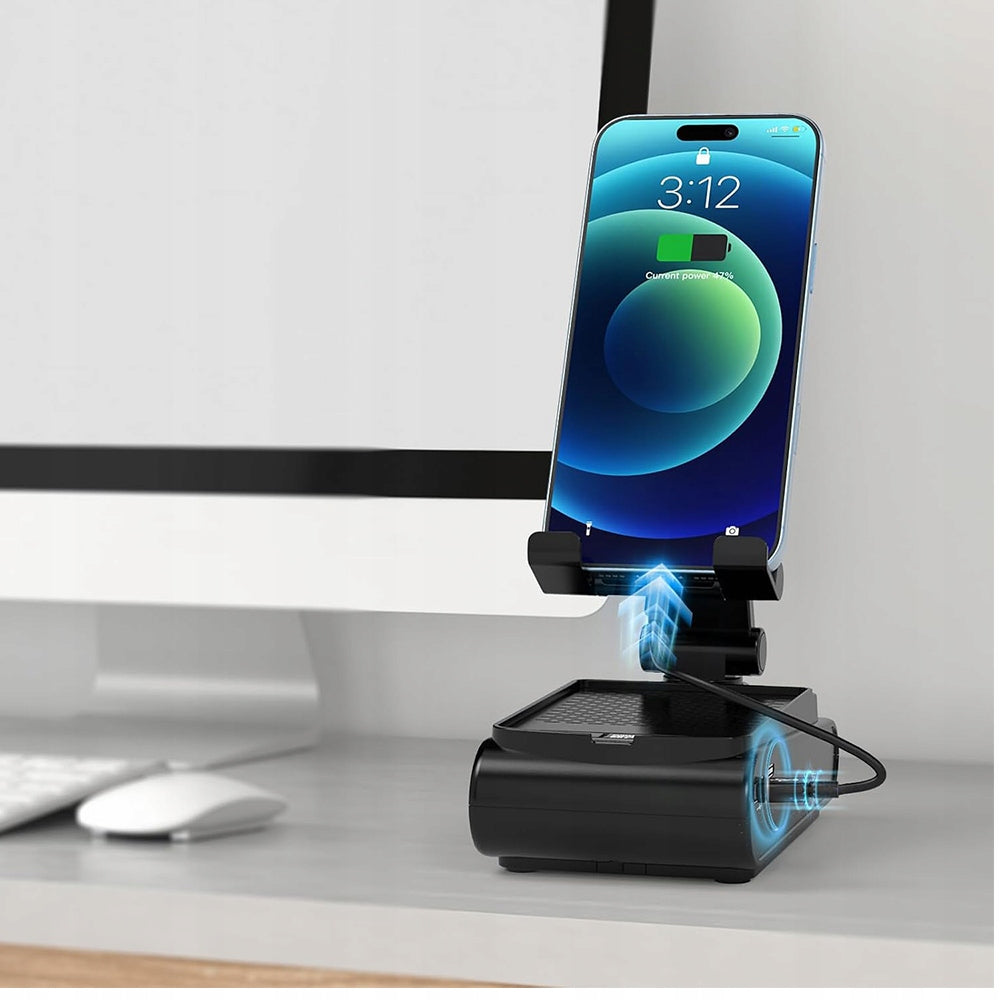 Portable Bluetooth Speaker with Phone Stand Holder Powerbank 1500mAh Model other