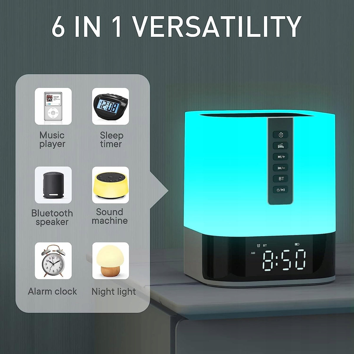 Portable Bluetooth Speaker with RGB Light Color Changing R26 Light Brand no brand