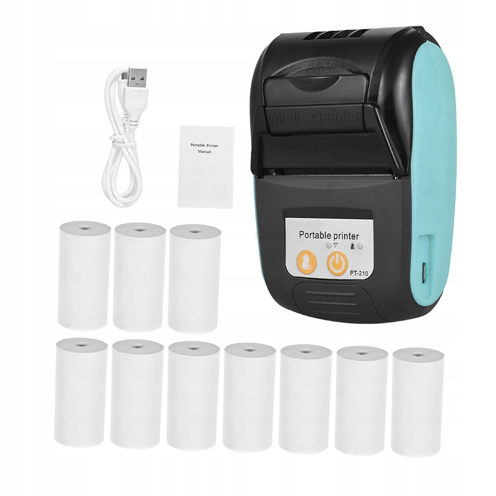 Portable Bluetooth Thermal Printer Mini Thermal Printer for KR Brand no brand