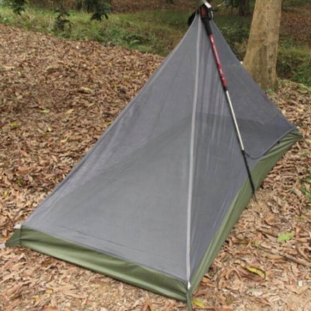Portable Camping Pyramid Tent, Ultralight Mesh Tent Outdoor Packaging status original