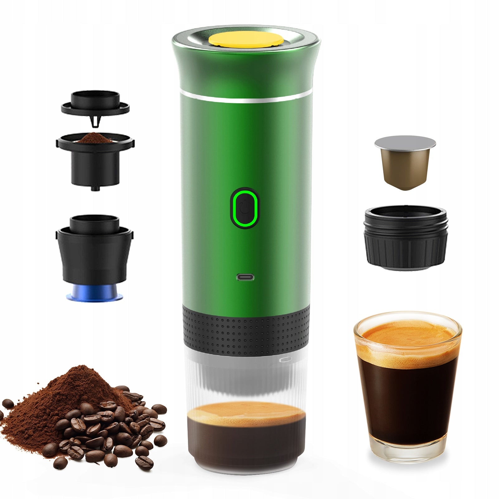 Portable Car Coffee Machine Travel Home 3 in 1 H3