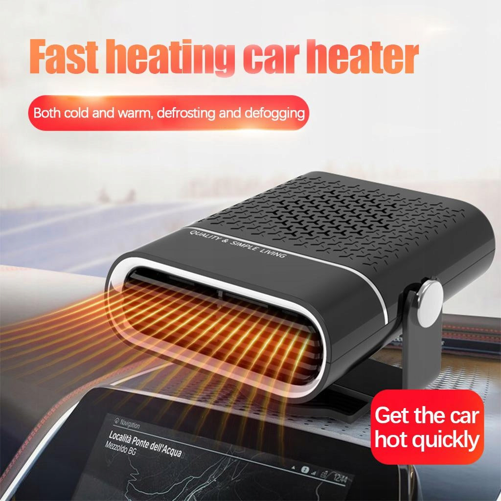 Portable Car Heater Windshield Defroster Automobile Windscreen 12V Black Brand KingLine