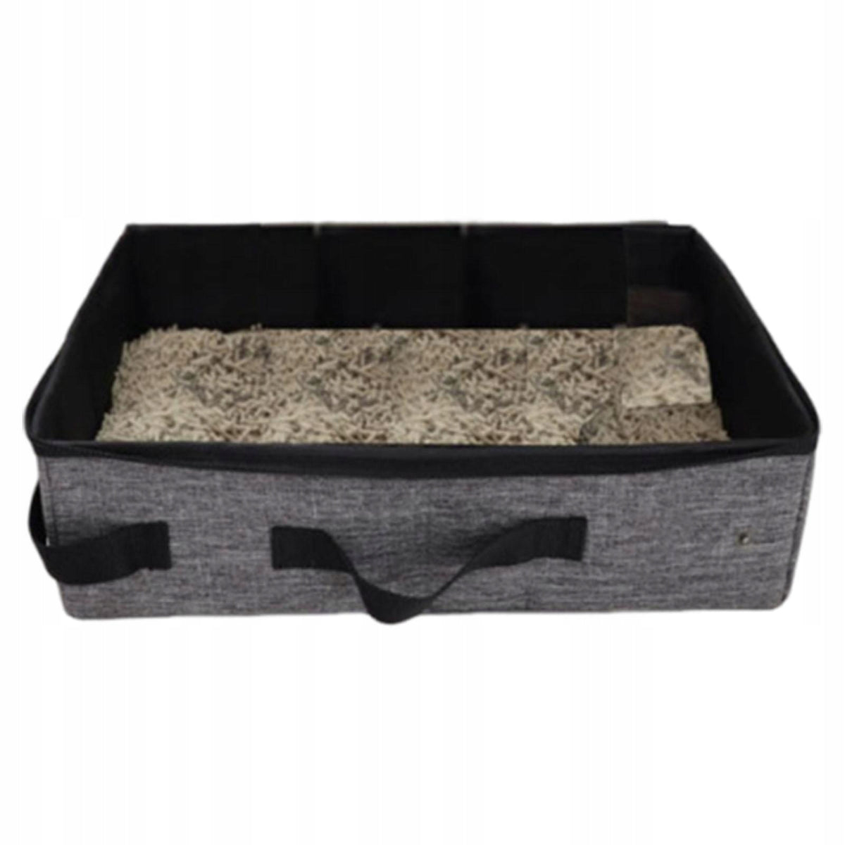 Portable Cat Litter Box Multifunctional Foldable Travel Litter Tray Case