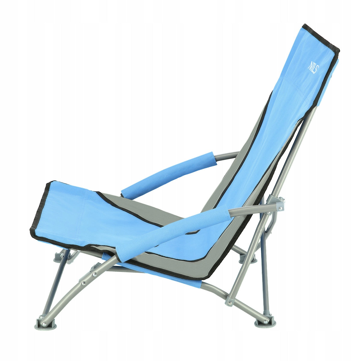 Portable Chair with Backrest for Beach Fishing Lightweight 120kg BLUE Product weight with unit packaging 3 kg
