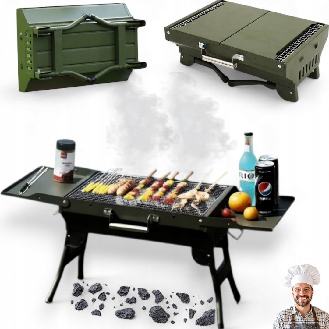 Portable Charcoal Grill Tourist Folding For Garden For Picnic Camping