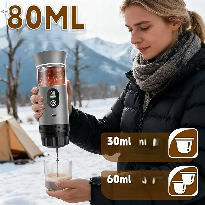 Portable Coffee Maker Compatible with Capsules and Ground Coffee Manufacturer code PRZENOŚNY EKSPRES DO KAWY