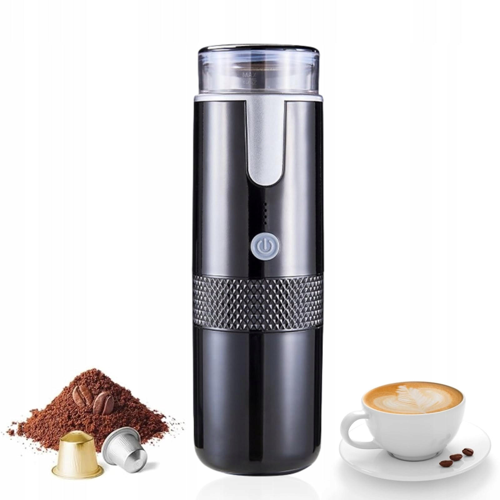 Portable Coffee Maker Mini Compatible With Capsules And Ground Coffee