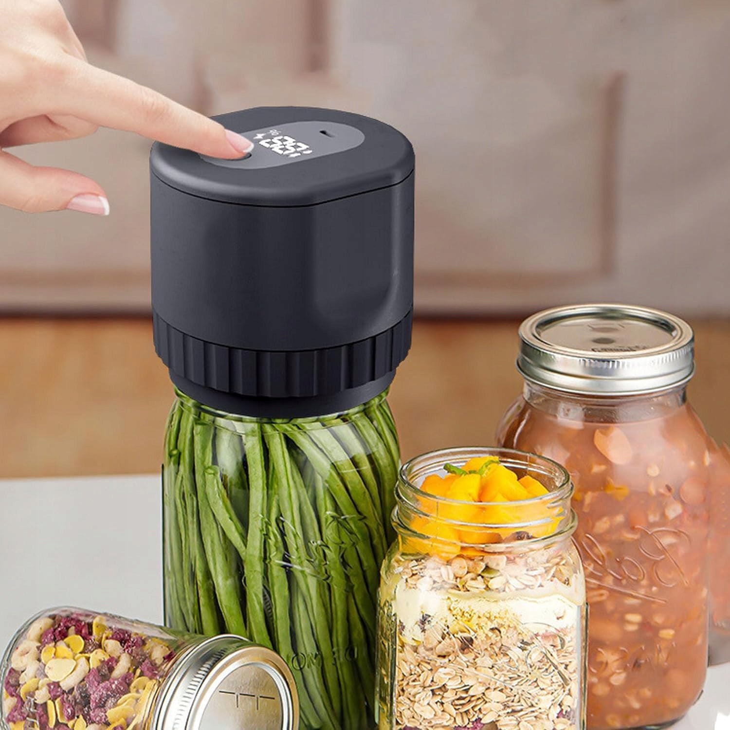 Portable Cordless Vacuum Welding Machine for Mason Jar +10 Lids Manufacturer code 6HG2803BK901
