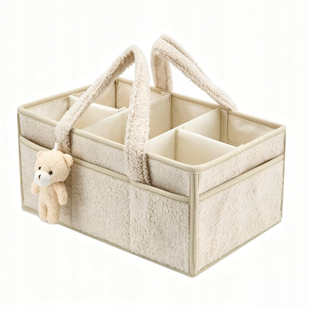 Portable Diaper Organizer with Handle, Diaper Basket