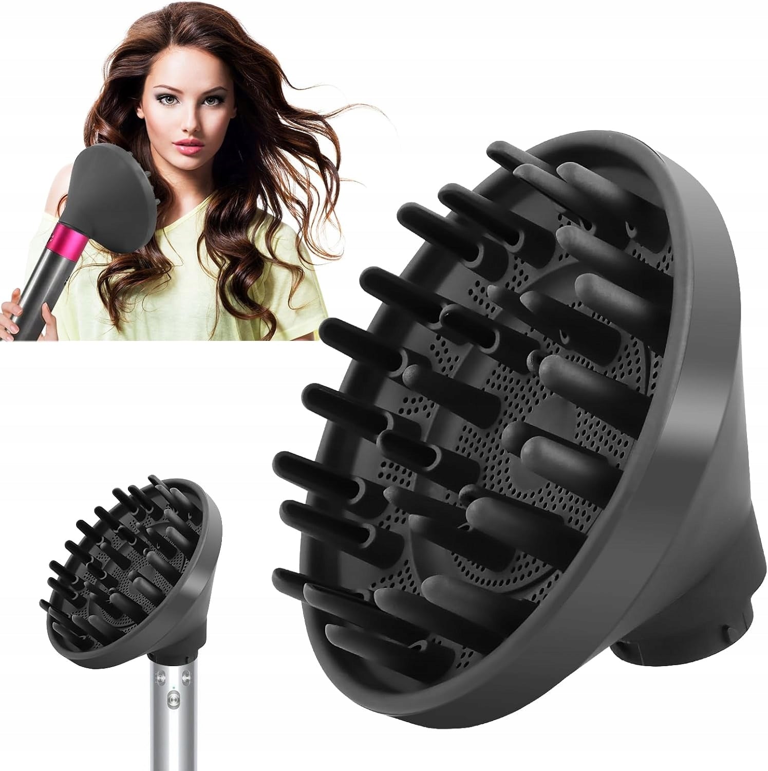 Portable Diffuser Nozzle For Dyson Airwrap Styler Without Fluffing - Performance Packaging status original