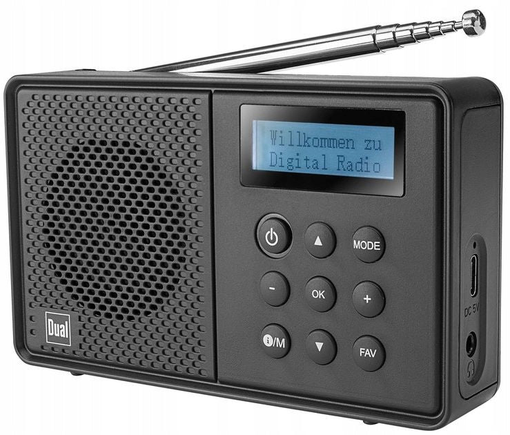 Portable Digital Radio DUAL MCR 100 DAB+ FM Rechargeable RDS Bluetooth