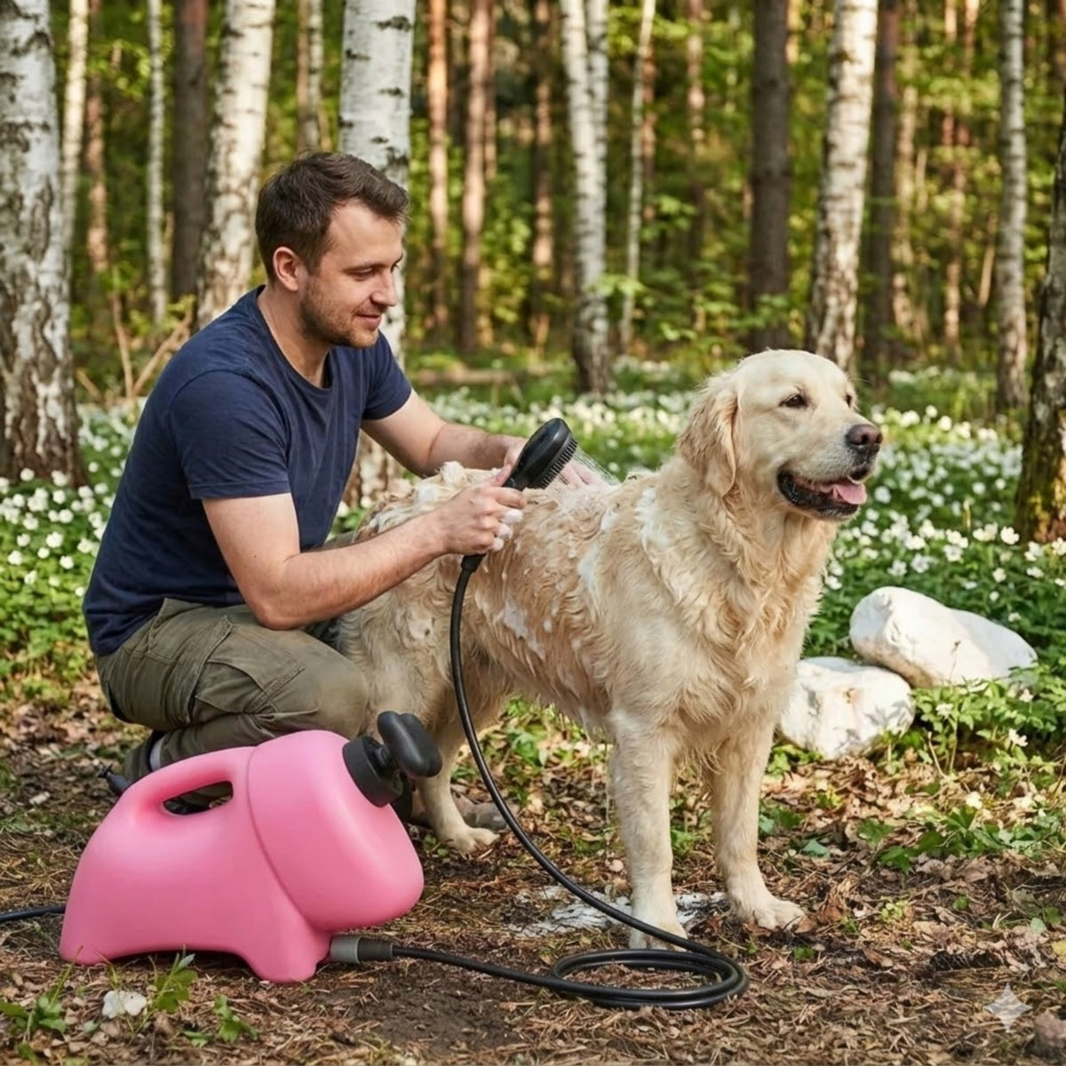 Portable Dog Washer Cat Animal Wireless Hand Brush 8L Packaging status original