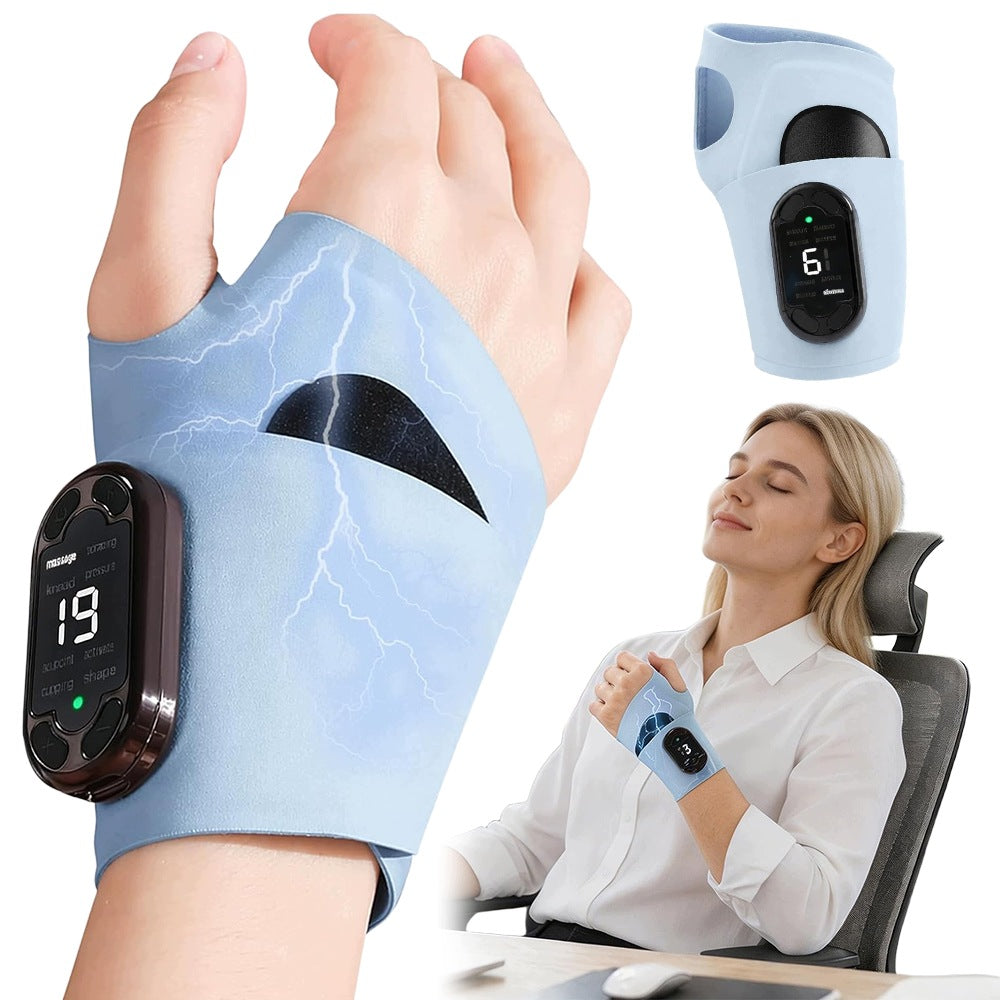 Portable EMS Hand Massager 19 Levels 60mAh USB Massage Device