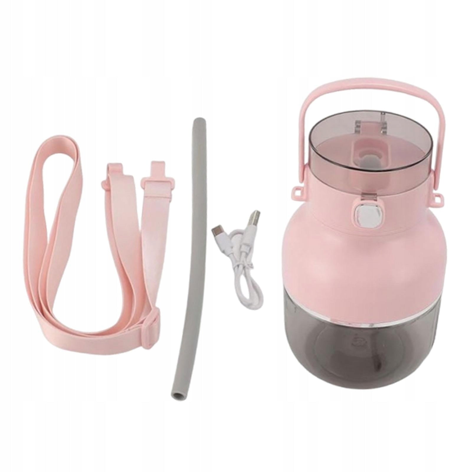 Portable Electric Blender Personal Juicer 500ml 70W for Fitness Pink Packaging status original