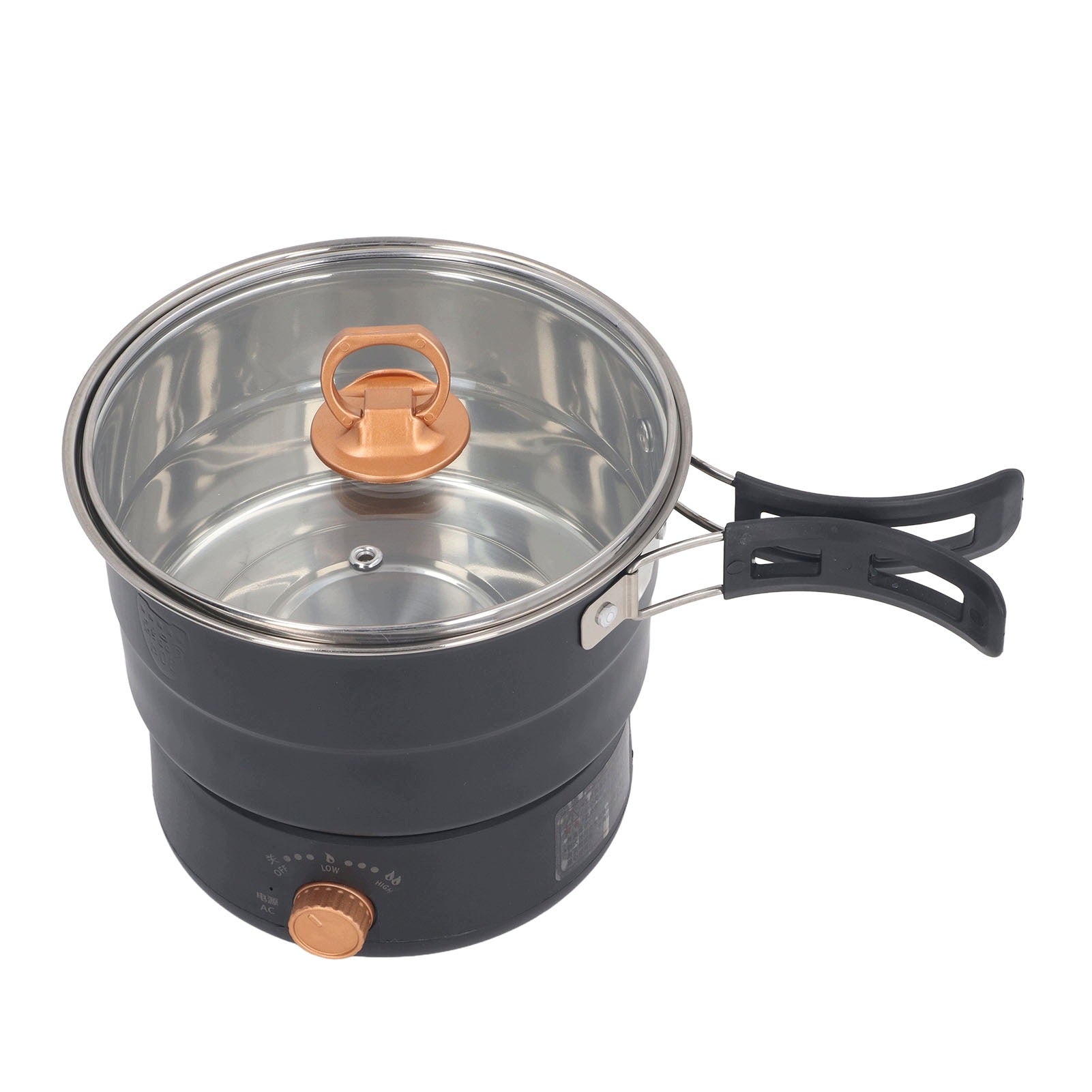Portable Electric Cooker 500W 1,6L With Folding Handle Hot LU Dominant color multicolor