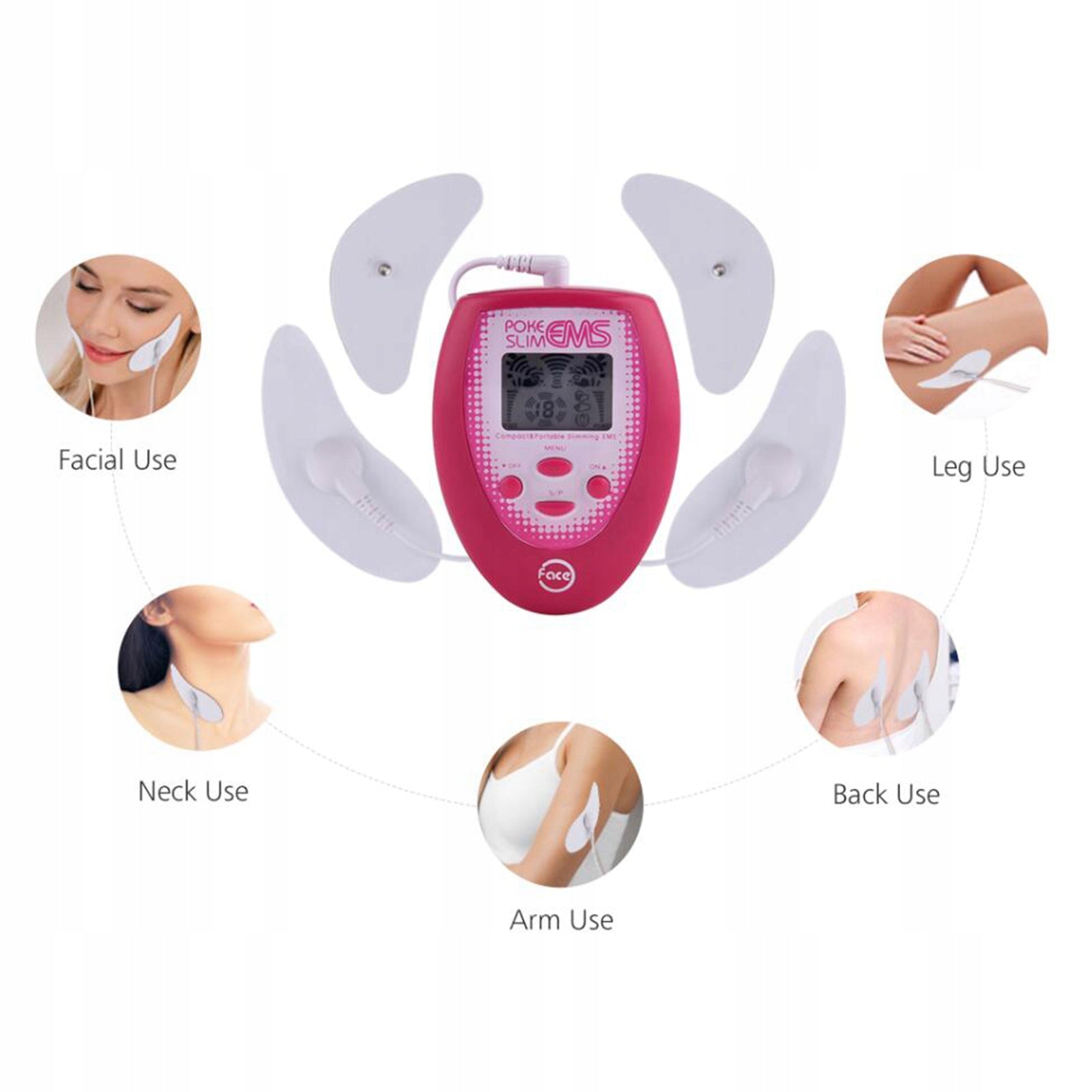 Portable Electric Facial Muscle w/ Gel Color multicolor