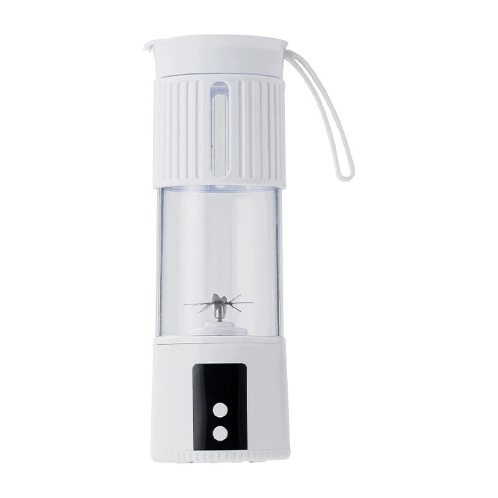 Portable Electric Juicer Cup Personal Size Juicer Cup with Carry Loop White