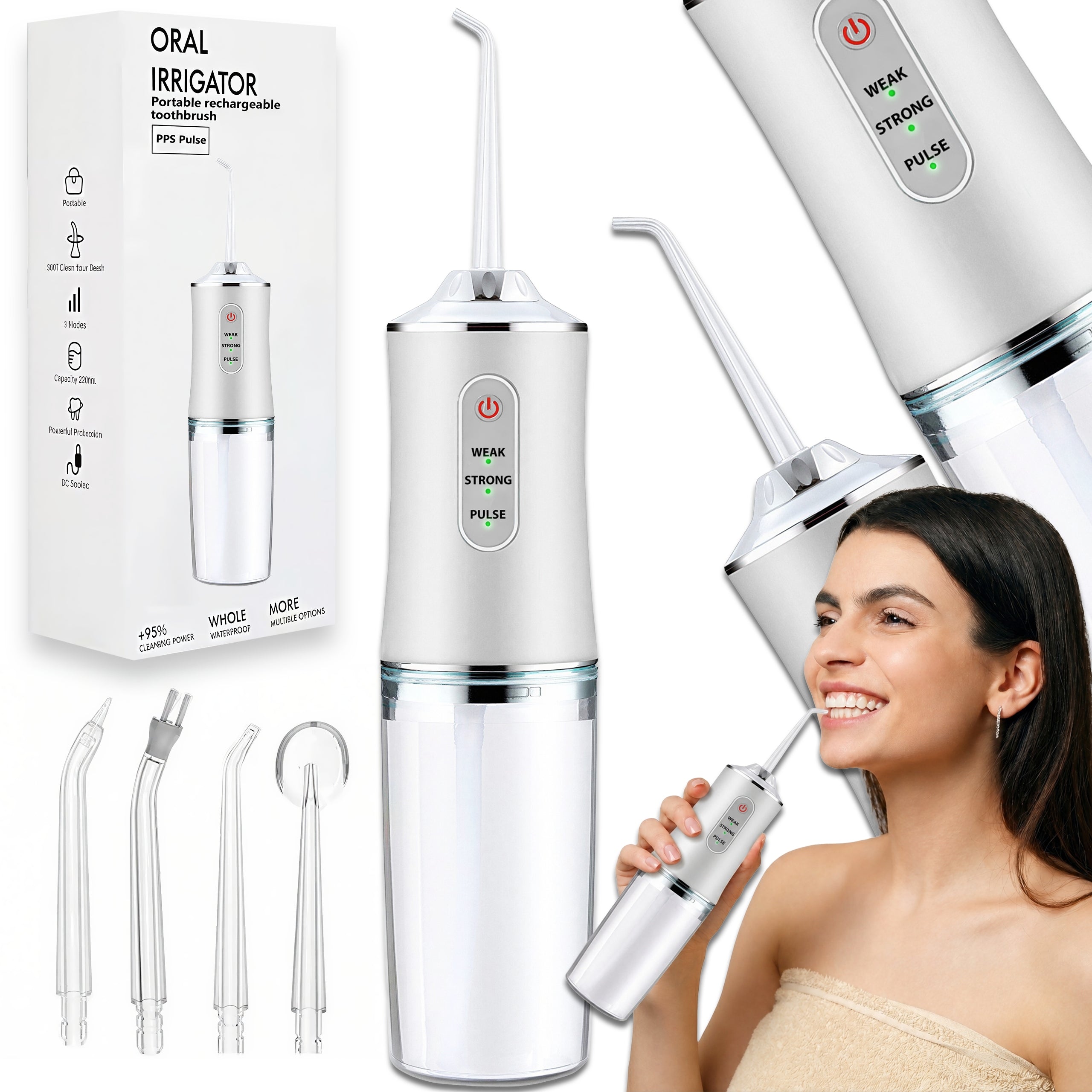 Portable Electric Oral Irrigator Oral Tooth Washing Gift