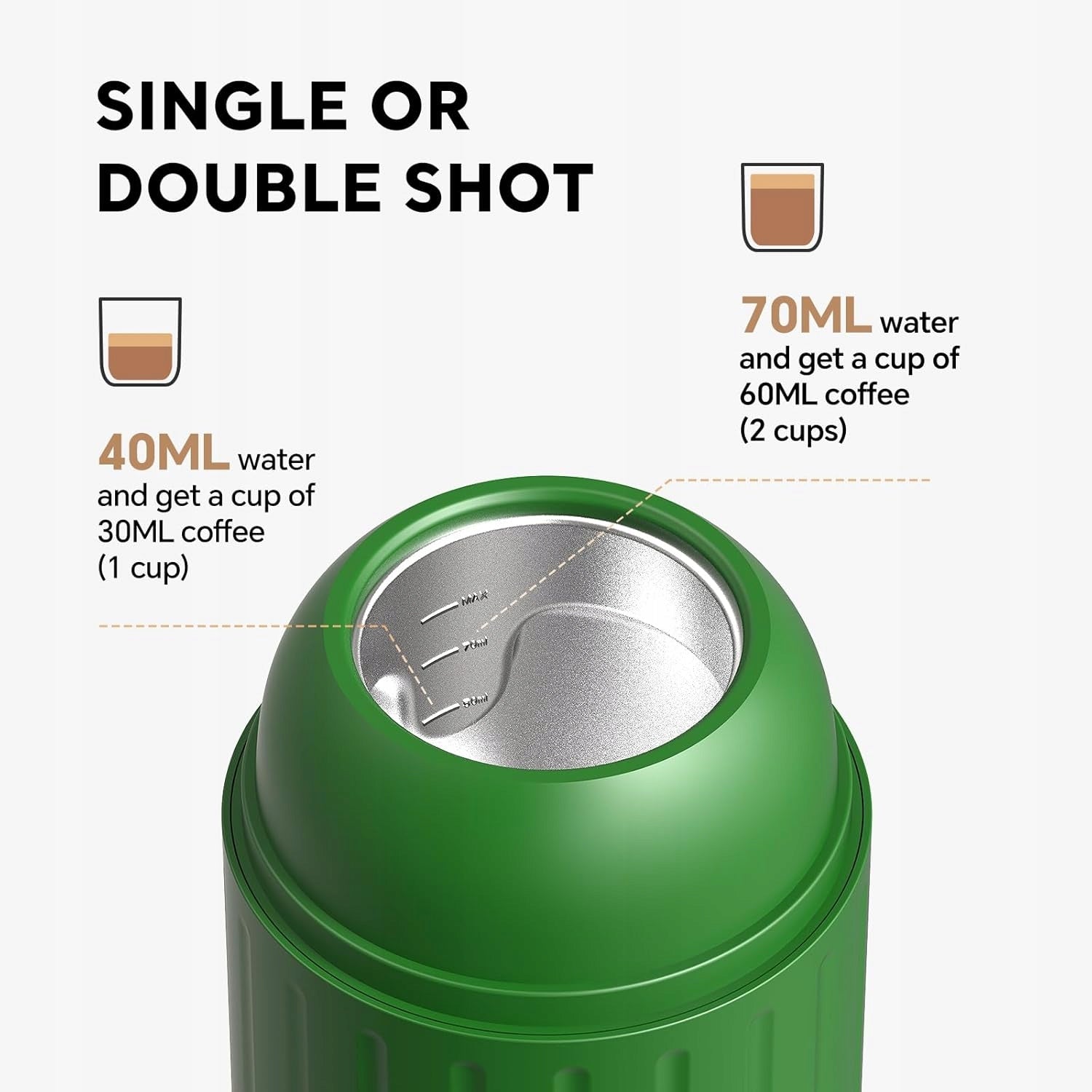 Portable Espresso Maker Automatic Capsules NS Ground Coffee Brand no brand