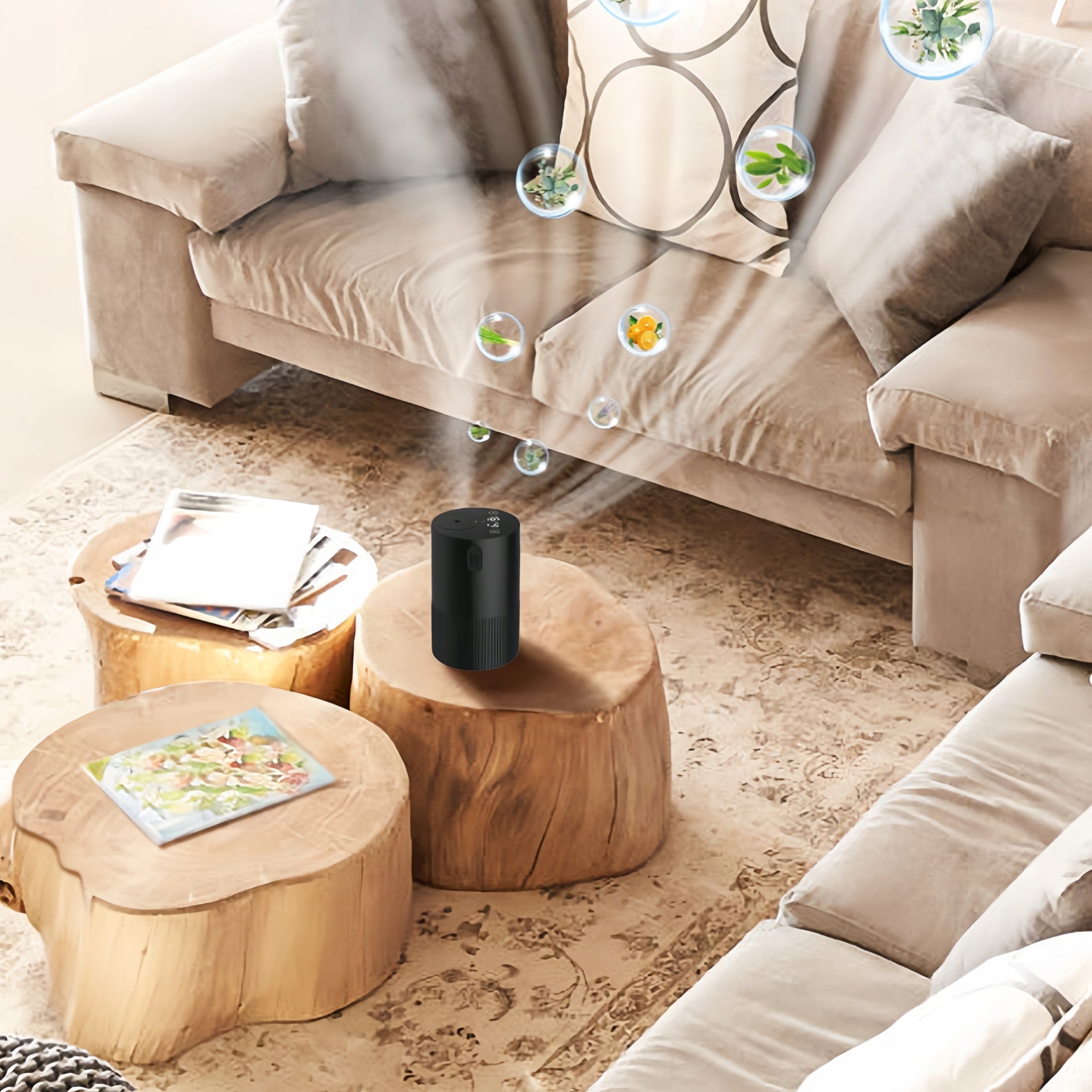 Portable Essential Oil Diffuser Nebulizer Quiet For Car Home Water tank capacity 50 l