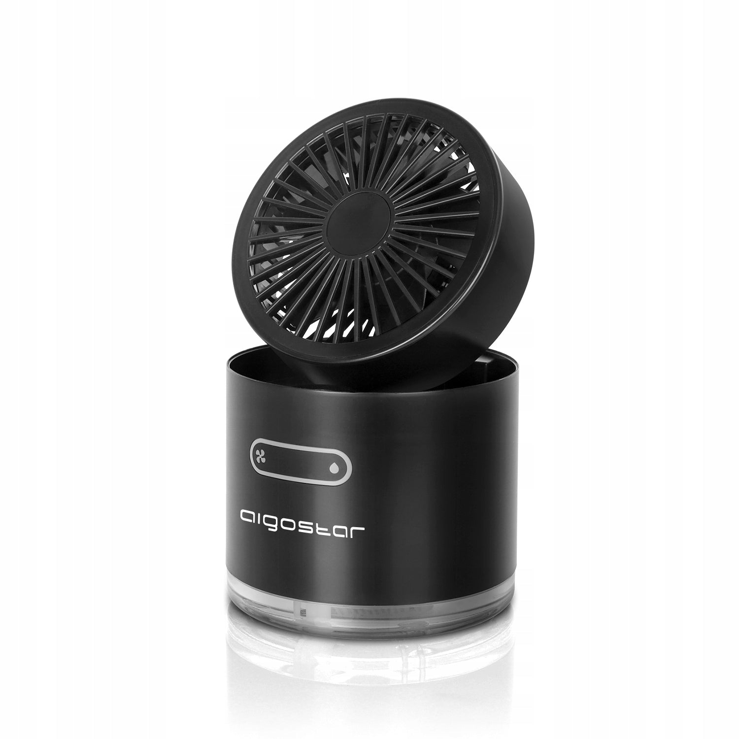 Portable Fan Aigostar 10W with Mist 3 Modes Black USB Rechargeable Manufacturer code 211189