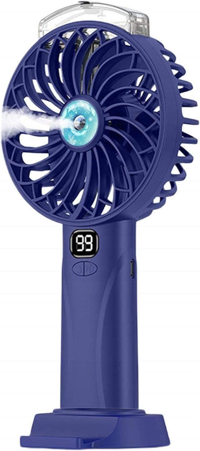 Portable Fan With Mist F106 5-Speed USB LED Humidifier Quiet Type not specified