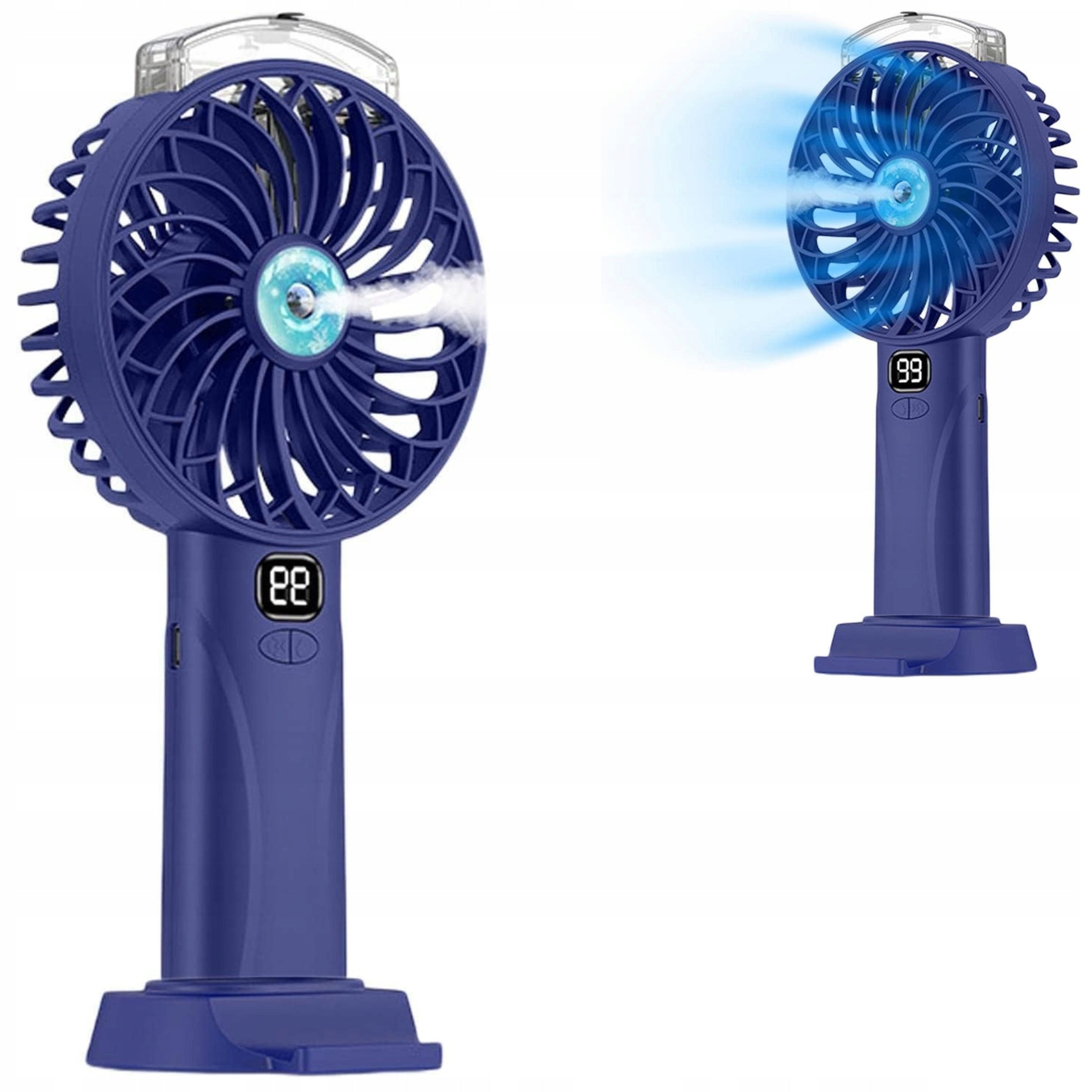 Portable Fan With Mist F106 5-Speed USB LED Humidifier Quiet