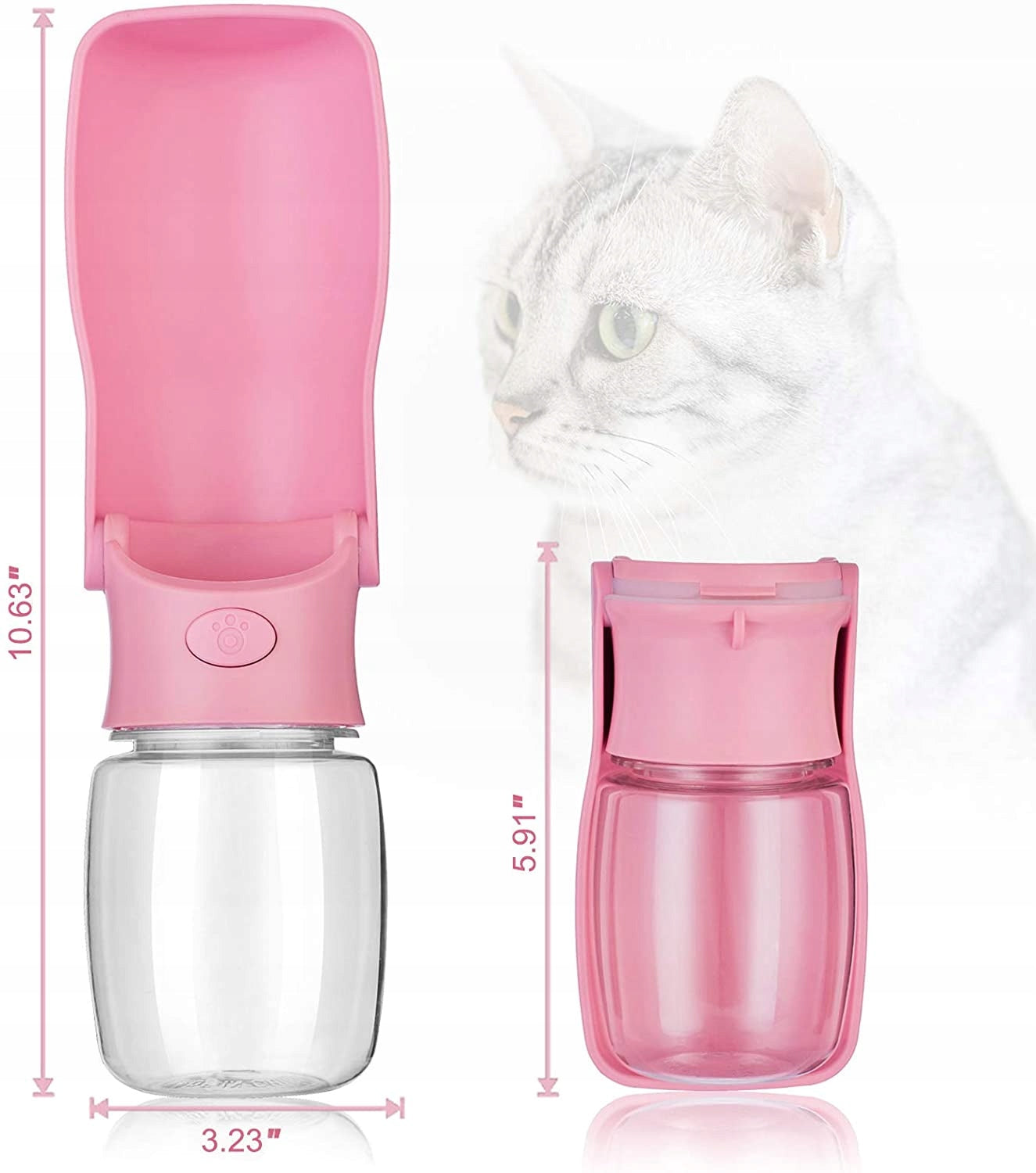 Portable Folding Water Bottles for Dogs 350ml Capacity 0.35 l