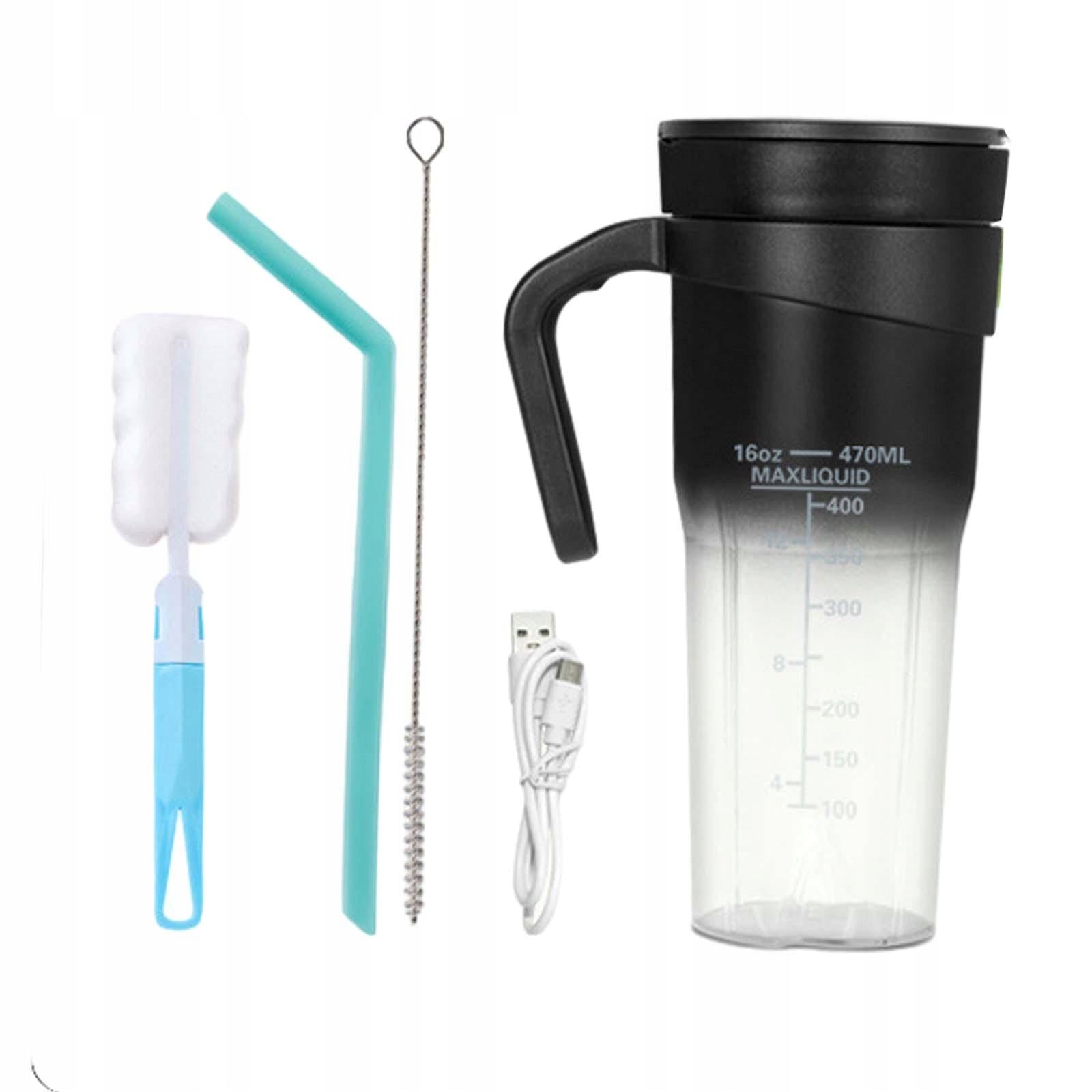 Portable Fruit Juicer Rechargeable Portable Durable Ice Blender Mixer Black